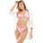 New Look Women's Bikini Bottoms - Pink Gingham