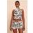 PrettyLittleThing Cream Zebra Print Onion Skin Ruched Mini Skirt - White