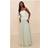 PrettyLittleThing Sage Bandeau Chiffon Pleated Maxi Dress - Sage