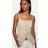 Bershka Square Neck Waistcoat - Beige