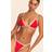 PrettyLittleThing Red Contrast Binding String Tanga Bikini Bottoms - Red