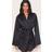 PrettyLittleThing Satin Nightwear Robe - Black