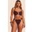 PrettyLittleThing Shape Halterneck Gold Trim Bikini Top - Purple