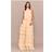 PrettyLittleThing Butter Yellow Chiffon Tiered Maxi Dress