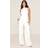 PrettyLittleThing Tailored Woven Wide Leg Trousers - White
