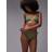 & Other Stories Textured Crinkle Side Tie Bikini Bottom Green