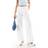 Hollister Low Rise Linen Super Baggy Trousers - White