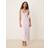 Gina Tricot Tie Up Backless Halterneck Midaxi Dress - Pink