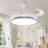 ExtraStar Integrated LED Wavy Ceiling Fan Light