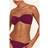 PrettyLittleThing Crinkle Bandeau Knot Front Bikini Top - Purple