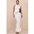 PrettyLittleThing Cream Loop Knit Maxi Skirt - White