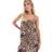 Vero Moda Petite Sqaure Neck Cami Mini Dress - Leopard Print