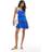 New Look Women's Plus Size Blue Tie Strap Ruffle Trimmed Mini Dress Curves - Blue
