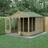 Forest Garden 10' x 8' 4Life 25yr Guarantee Double Door Apex Summer House 3.01m x 2.61m (Building Area )