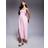 River Island Strappy Shirred Midi Dress - Pink