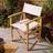 Rowlinson Ascot Folding Director's Chair Natural