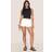 PrettyLittleThing High Waisted Mom Shorts - White
