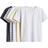 H&M 5-Pack Cotton Jersey Tops - Yellow