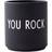 Design Letters Favorite You Rock Black Mug 25cl