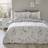 Dunelm Moonlight Floral Duvet Cover Natural, Grey (230x220cm)