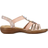 Rieker Stretch Strappy Sandals - Dusky Pink