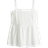H&M Smocked Top with Narrow Straps - White