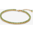 Pandora Gold Sparkling Green Tennis Bracelet - 20cm