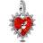Pandora Spinnable Arrow Heart Dangle Charm - Sterling Silver
