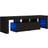 vidaXL Cabinet with LED LightsBlack TV-bänk 140x40cm