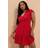 Yours Broderie Anglaise Wrap Mini Dress - Red