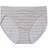 Victoria's Secret Seamless High-Leg Brief Panty - Heather Grey Stripes