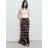 Mango Floral Skirt With Lace Trim - Black