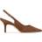 Carvela Spirited Suede Slingback Court Shoes - Brown