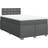 vidaXL mit Matratze 120x200 cm Grau Boxspringbett