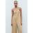 Mango Shift Long Jumpsuit - Medium Brown
