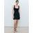 Mango Short Dress With Ruched Neckline - Black