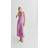 Mango Asymmetrical Satin Dress - Light/Pastel Purple