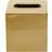 Canora Grey Strout Tissue Box Cover Gold 13cm H x 13cm W x 13cm D
