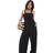 Only Petite Shirred Jumpsuit - Black