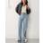 Monki Yoko High Waist Wide Leg Jeans - Blue