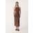 Stradivarius Midi Halter Dress - Brown