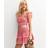 New Look Women's Tiered Mini Skirt - Red Gingham Print