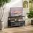 Homcom Cabinet with 2 Foldable Linen Drawers TV Bench