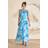 Coast Corsage Pleated Strappy Maxi Dress - Blue