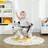 Homcom Baby Rocking Horse Husky-Shaped Plush Wooden Child Rocking Animal