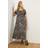 Yours Leopard Print Textured Maxi Dress - Beige/Brown