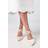 Coast Wide Fit Treat Cross Strap Pointed Block Heel Court Shoes - White