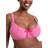 Curvy Kate Holiday Check Scooped Balcony Bikini Top - Raspberry Pink