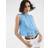 River Island Broderie Trim Blouse - Blue