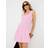 River Island Blend Shirred Mini Dress - Pink
